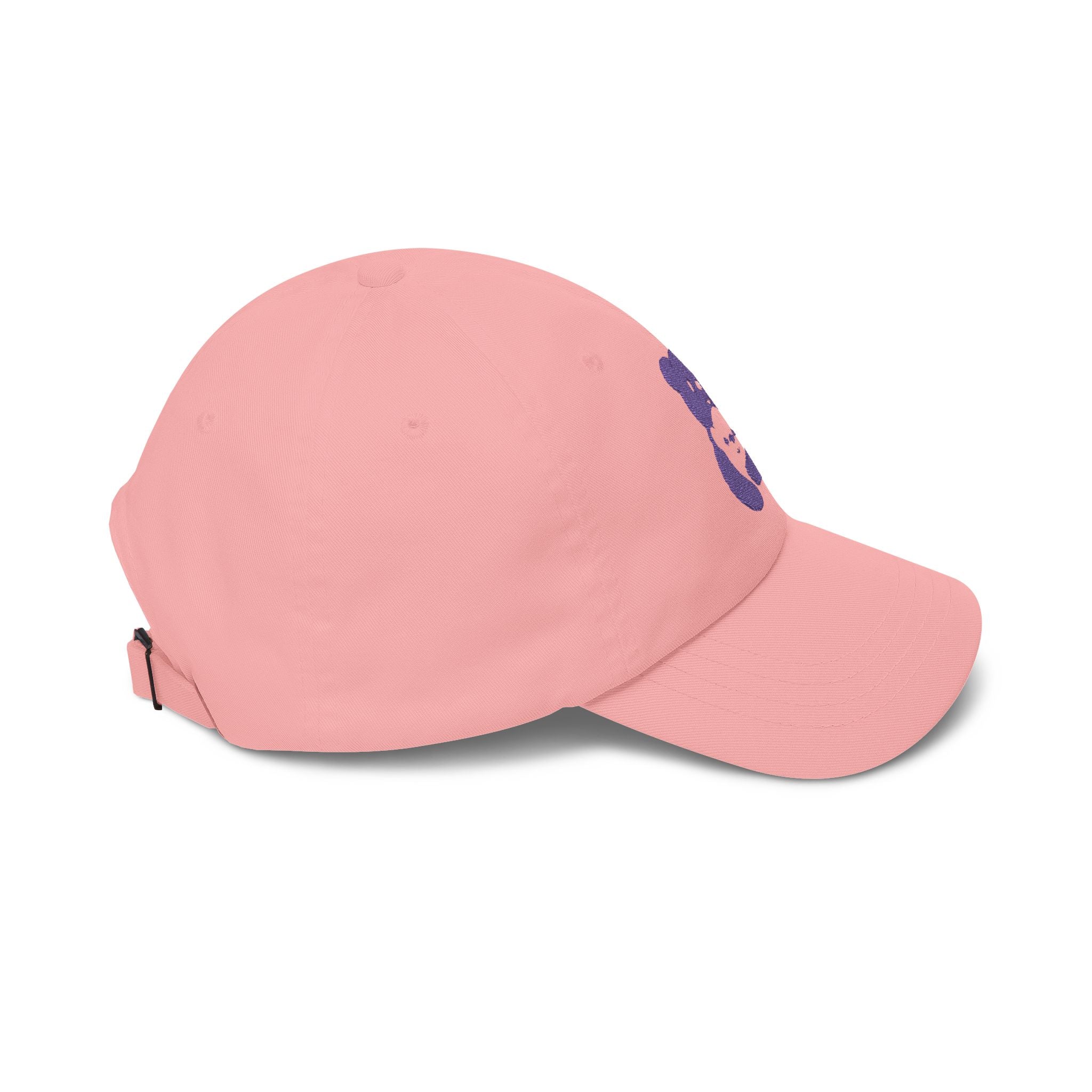 Purple Bear Hug Embroidered Hat | Bold Classic Cap
