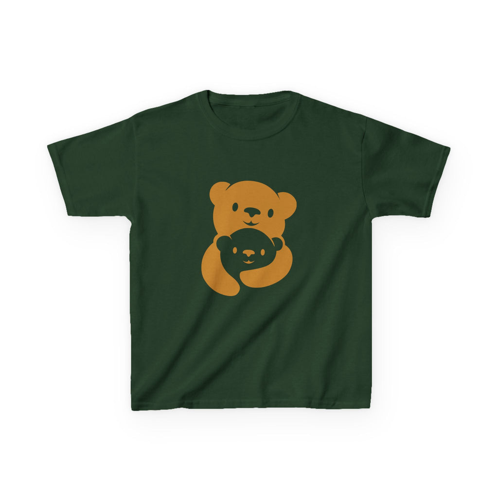 Gold Bear Hug Kids T-Shirt | Premium Heavy Cotton Youth Tee