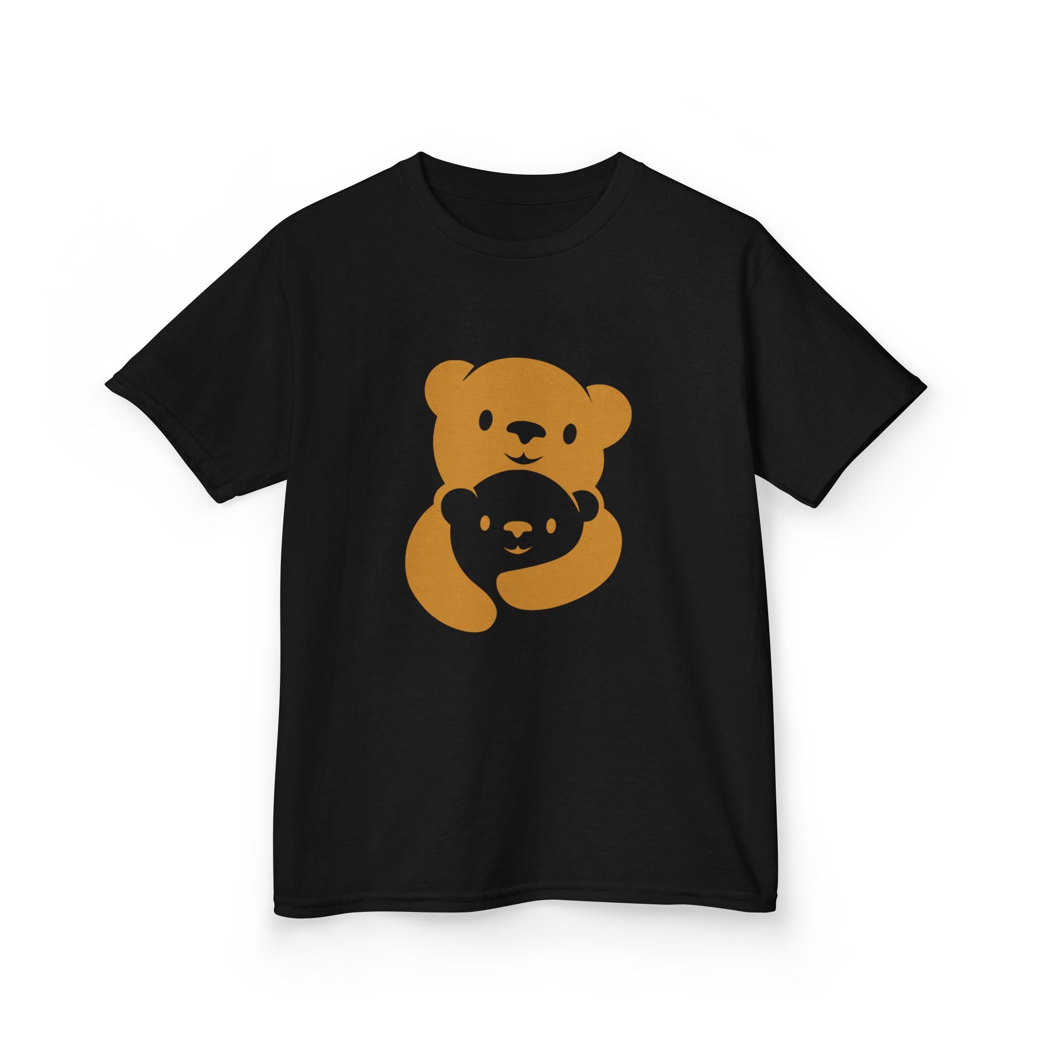 Gold Bear Hug Kids T-Shirt | Premium Heavy Cotton Youth Tee