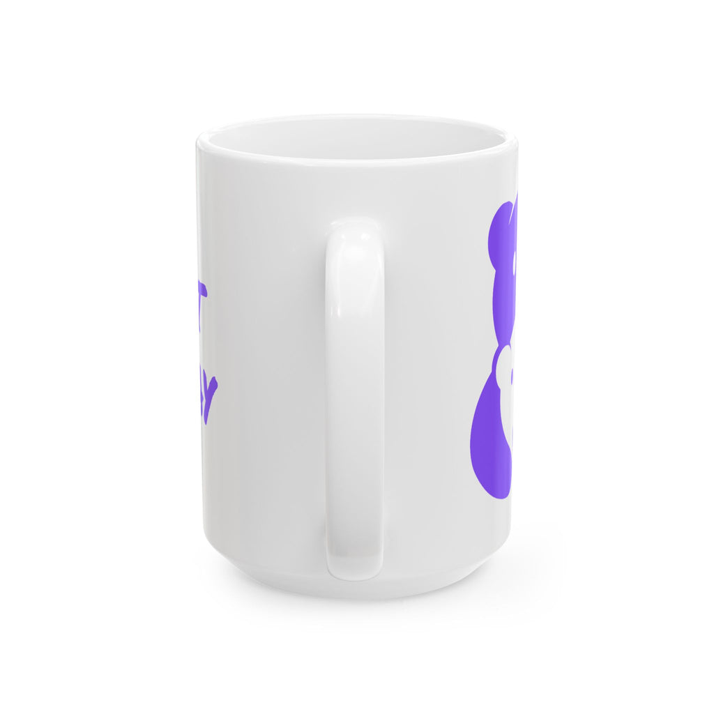 Purple Bear Hug Ceramic Mug | Bold 11oz & 15oz Coffee Mug