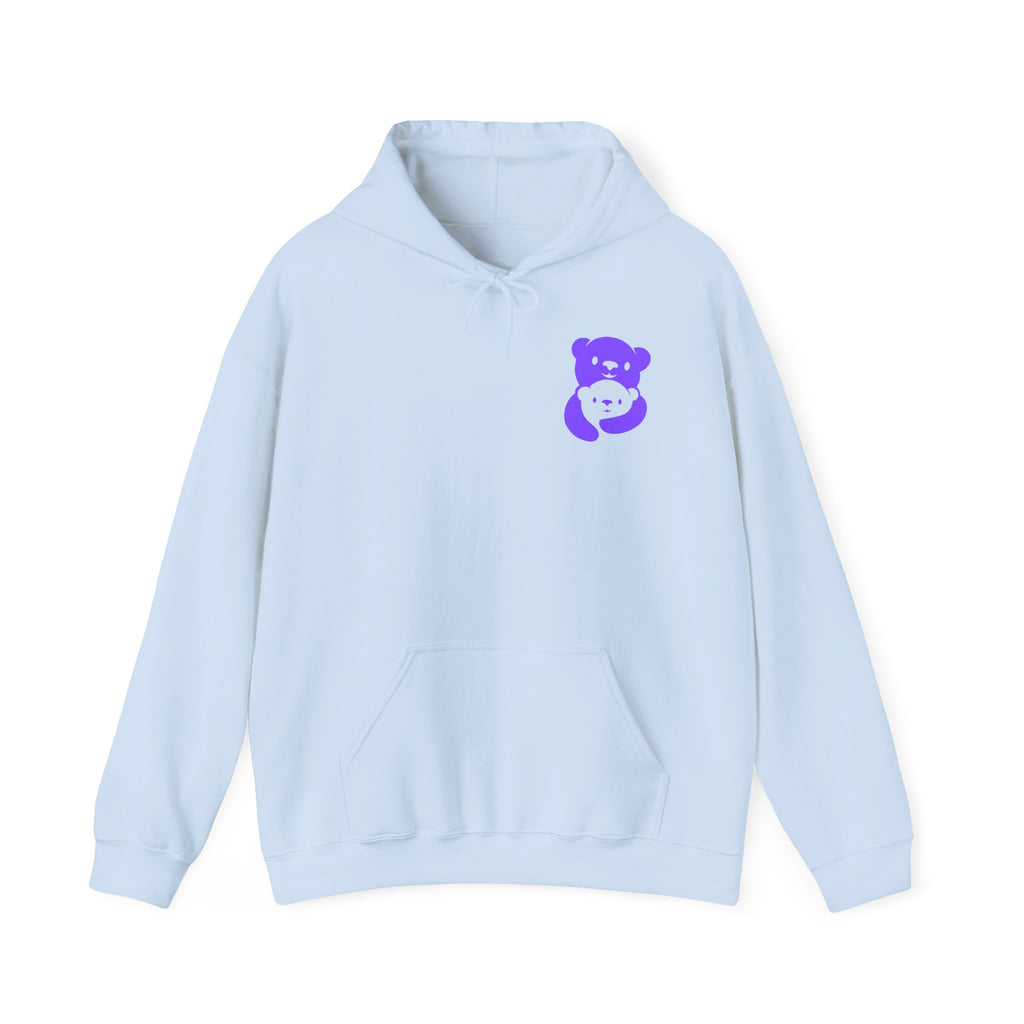 Purple Bear Hug Hoodie | Bold Family Favorite