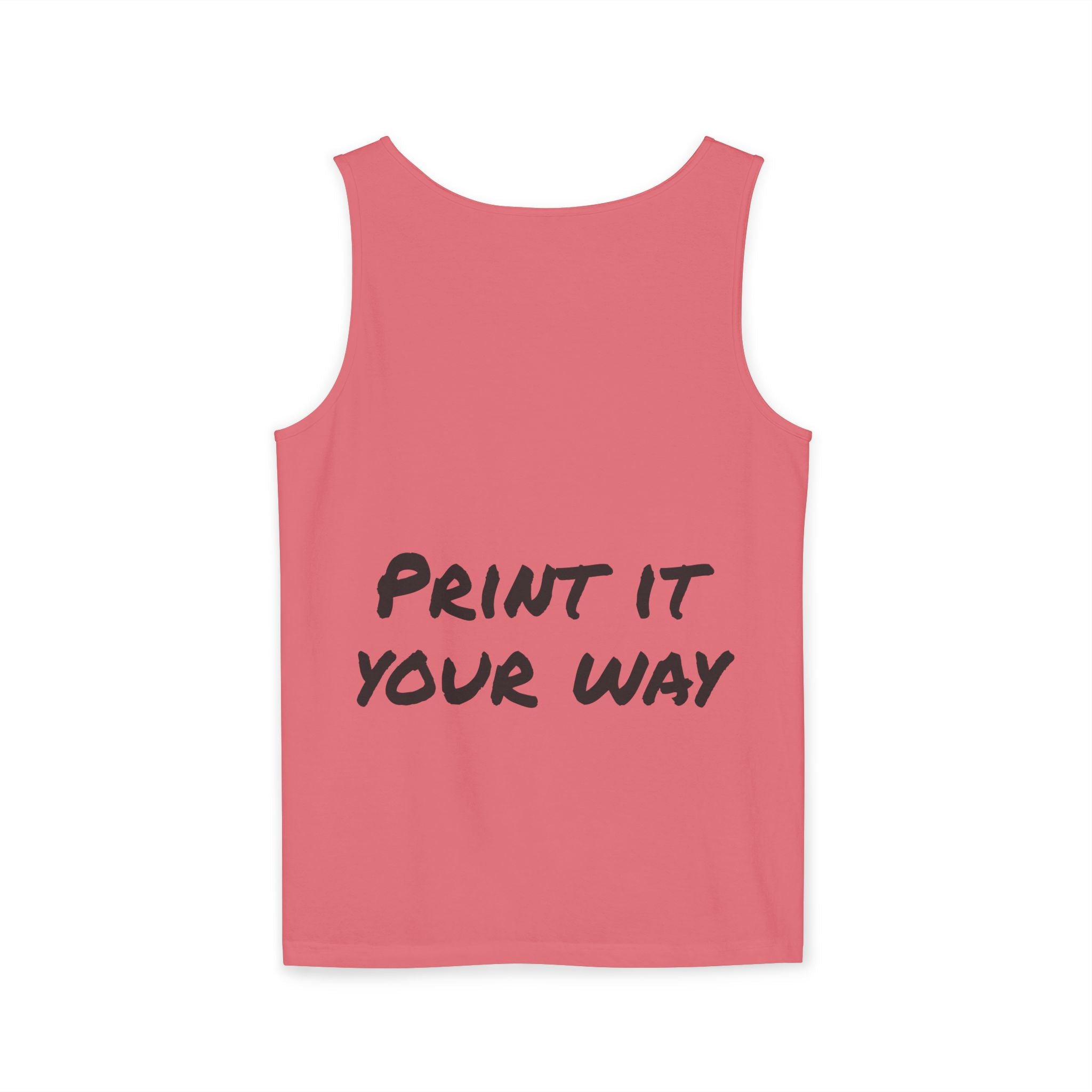 Black Bear Hug Unisex Tank Top | Premium Heavyweight Garment-Dyed