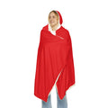 Black Bear Hug Snuggle Blanket | Red Cozy Fleece Throw