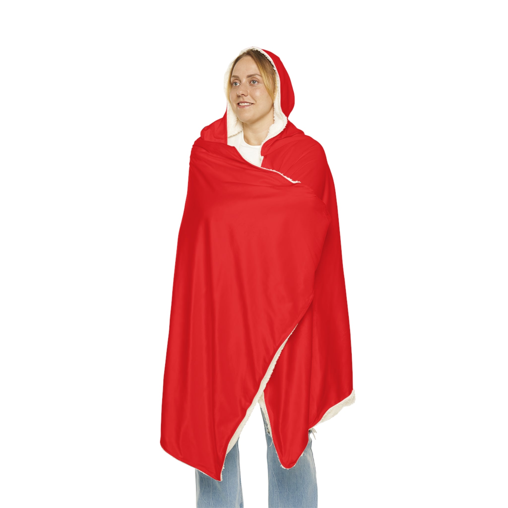 Black Bear Hug Snuggle Blanket | Red Cozy Fleece Throw
