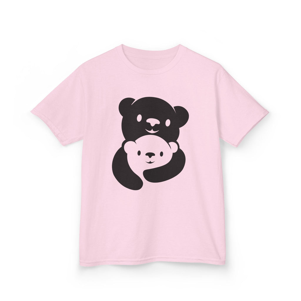 Black Bear Hug Kids T-Shirt | Heavy Cotton Youth Tee