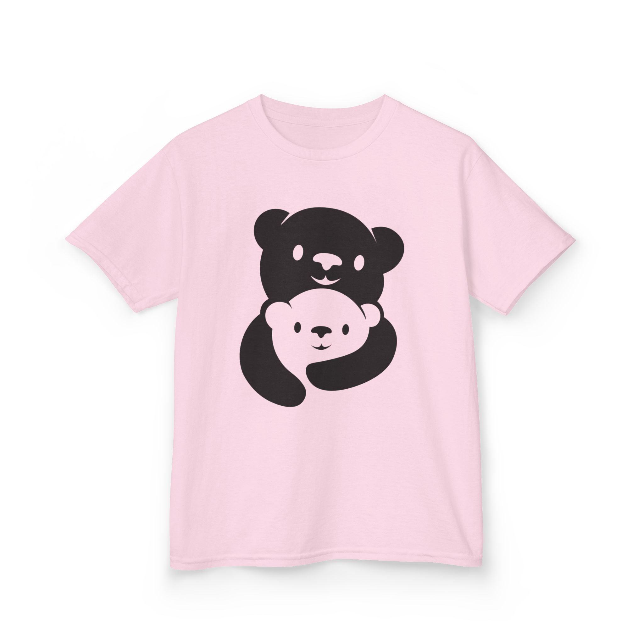 Black Bear Hug Kids T-Shirt | Heavy Cotton Youth Tee