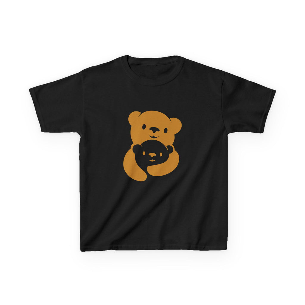 Gold Bear Hug Kids T-Shirt | Premium Heavy Cotton Youth Tee