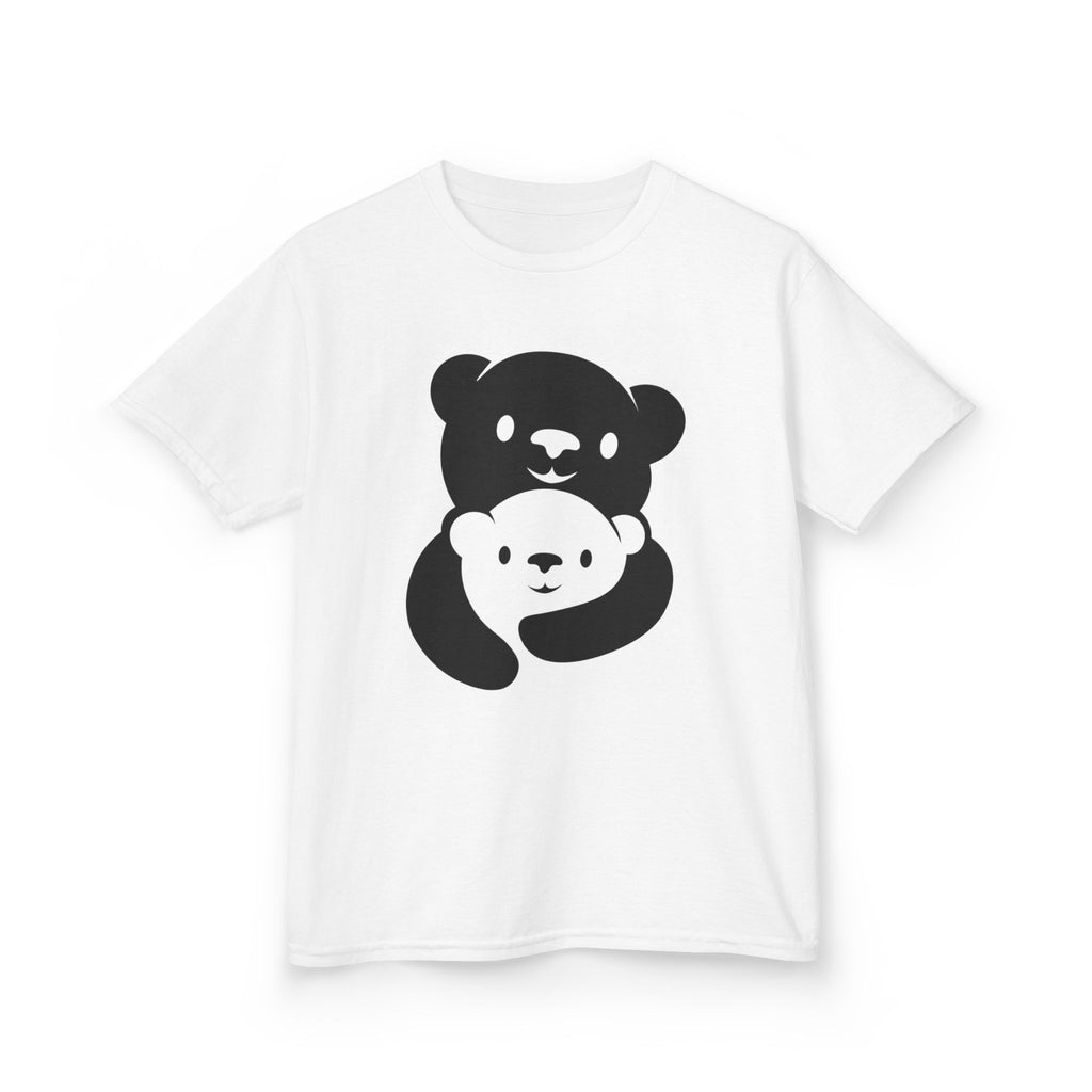 Black Bear Hug Kids T-Shirt | Heavy Cotton Youth Tee