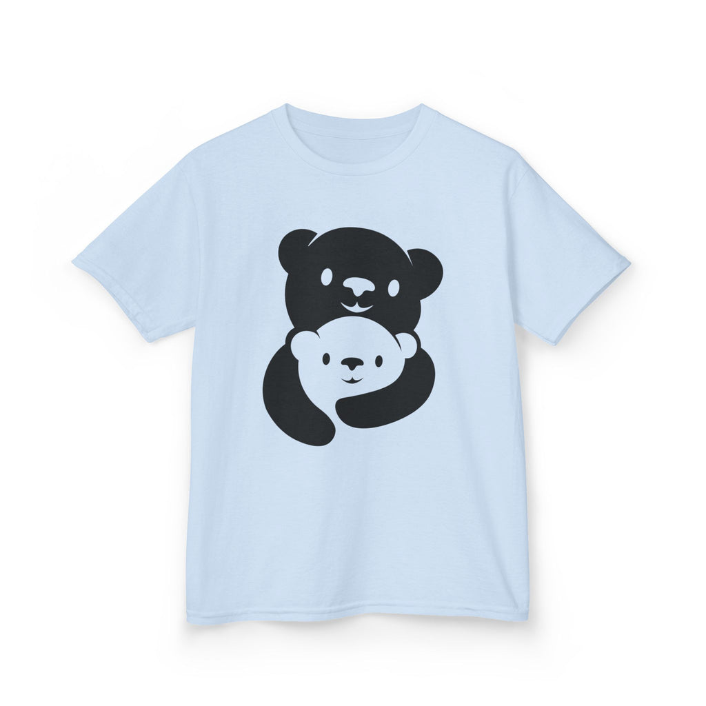 Black Bear Hug Kids T-Shirt | Heavy Cotton Youth Tee