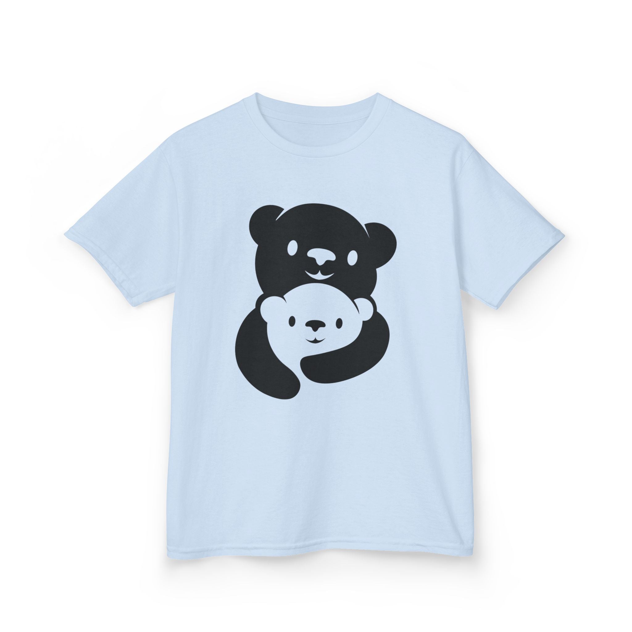 Black Bear Hug Kids T-Shirt | Heavy Cotton Youth Tee