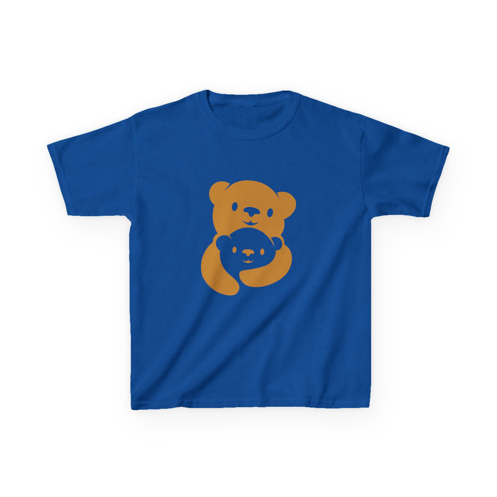 Gold Bear Hug Kids T-Shirt | Premium Heavy Cotton Youth Tee