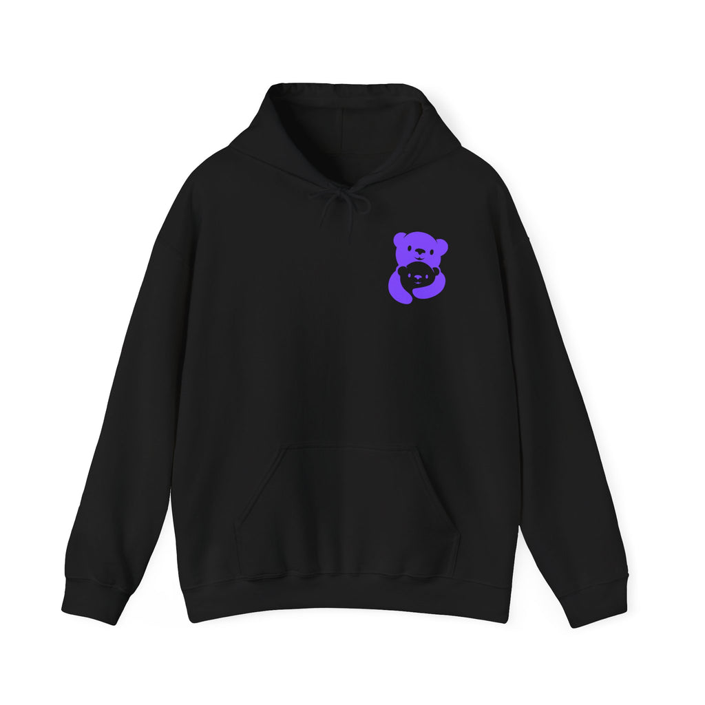 Purple Bear Hug Hoodie | Bold Family Favorite