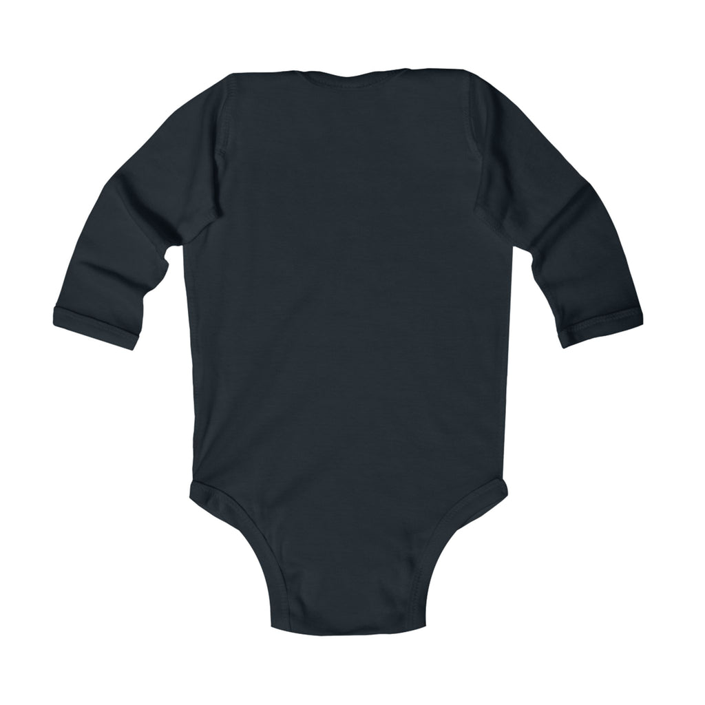 Gold Bear Hug Infant Long Sleeve Bodysuit | Premium Soft Cotton Baby Onesie