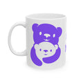 Purple Bear Hug Ceramic Mug | Bold 11oz & 15oz Coffee Mug