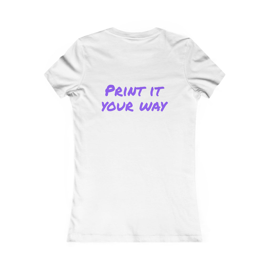 Purple Bear Hug Women's Tee | Fitted Favorite Tee for Moms