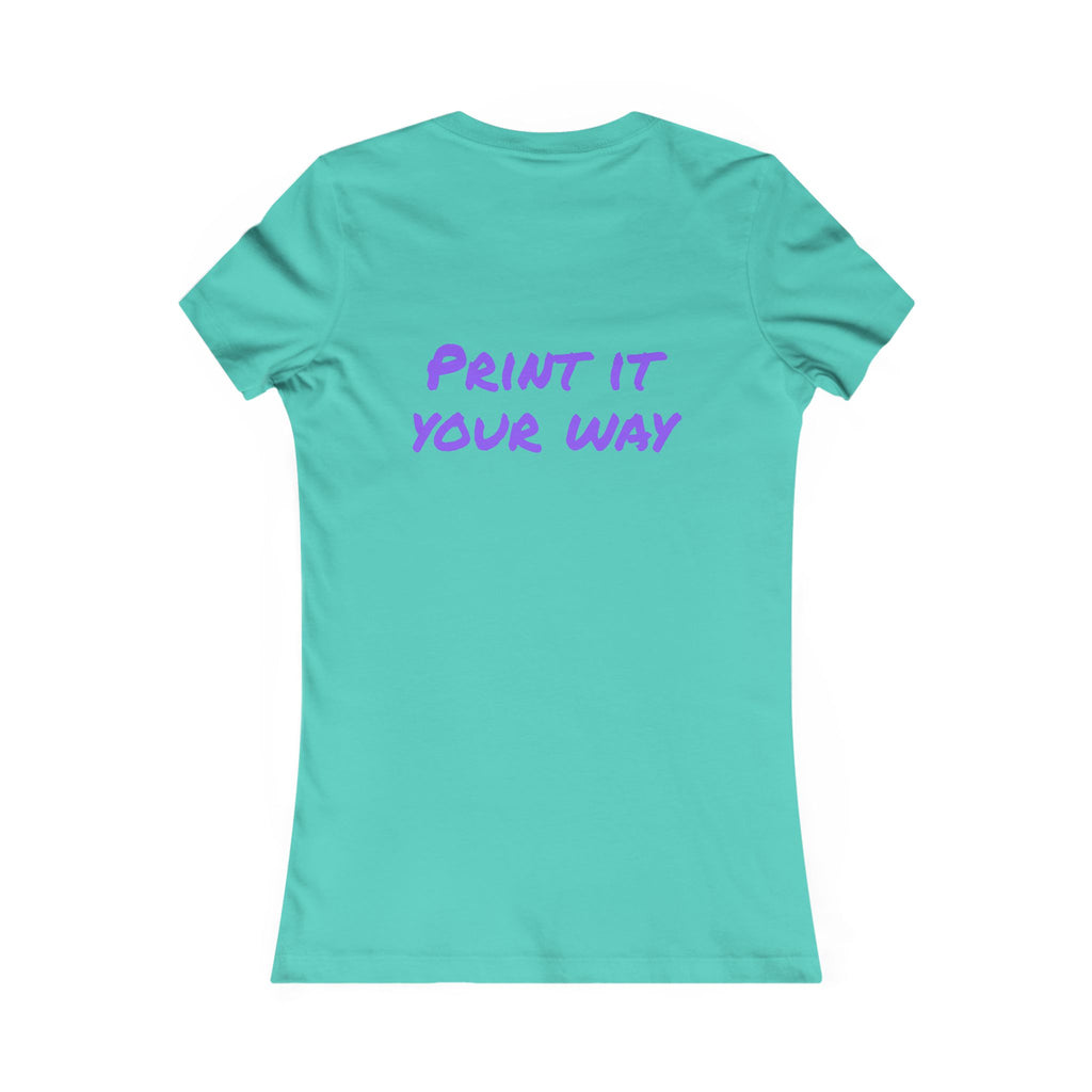 Purple Bear Hug Women's Tee | Fitted Favorite Tee for Moms