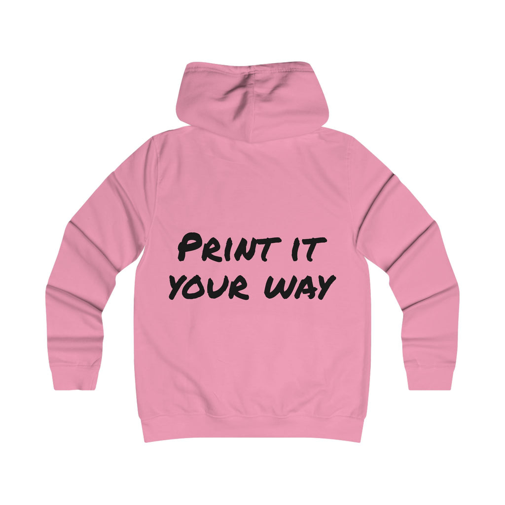 Black Bear Hug Women's Hoodie | Fitted College Hoodie for Moms