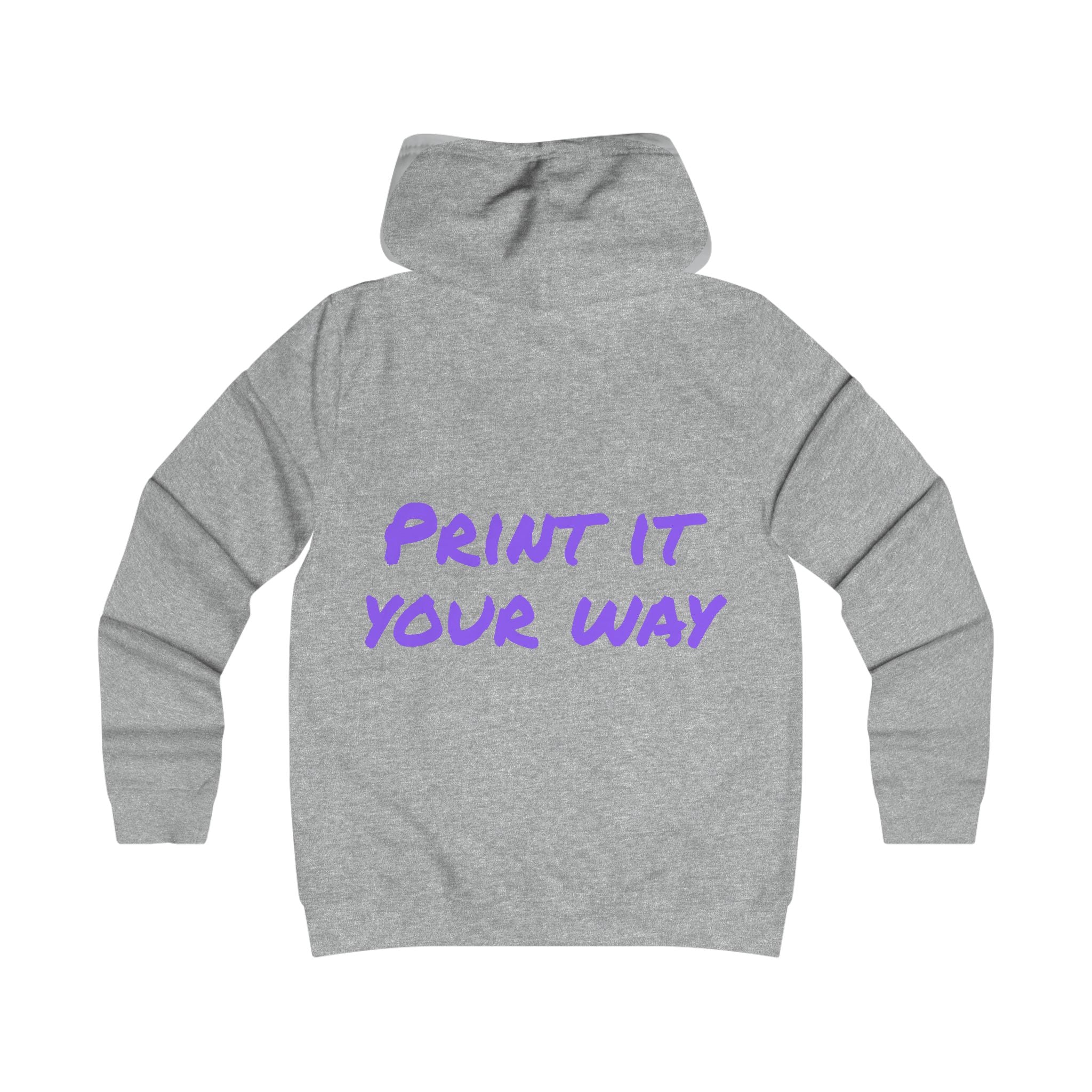 Purple Bear Hug Women's Hoodie | Fitted College Hoodie for Moms