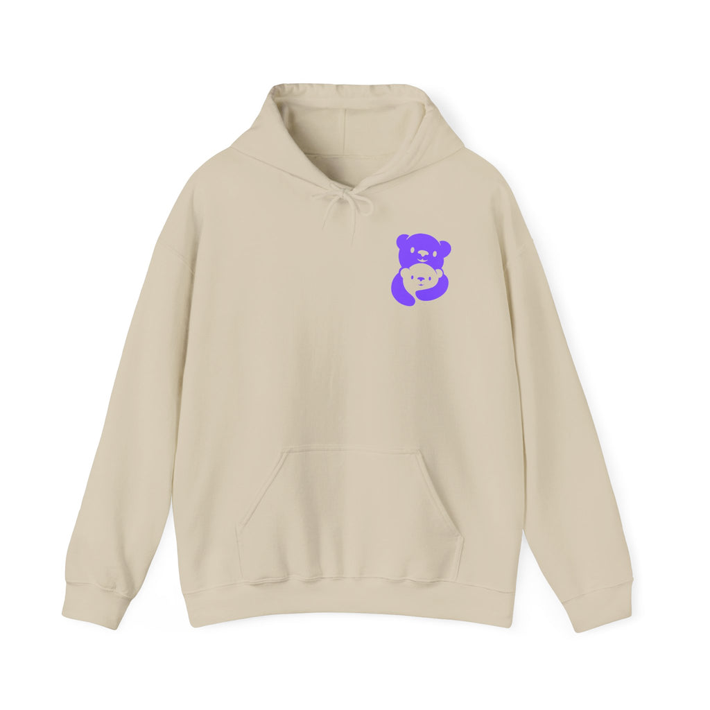 Purple Bear Hug Hoodie | Bold Family Favorite