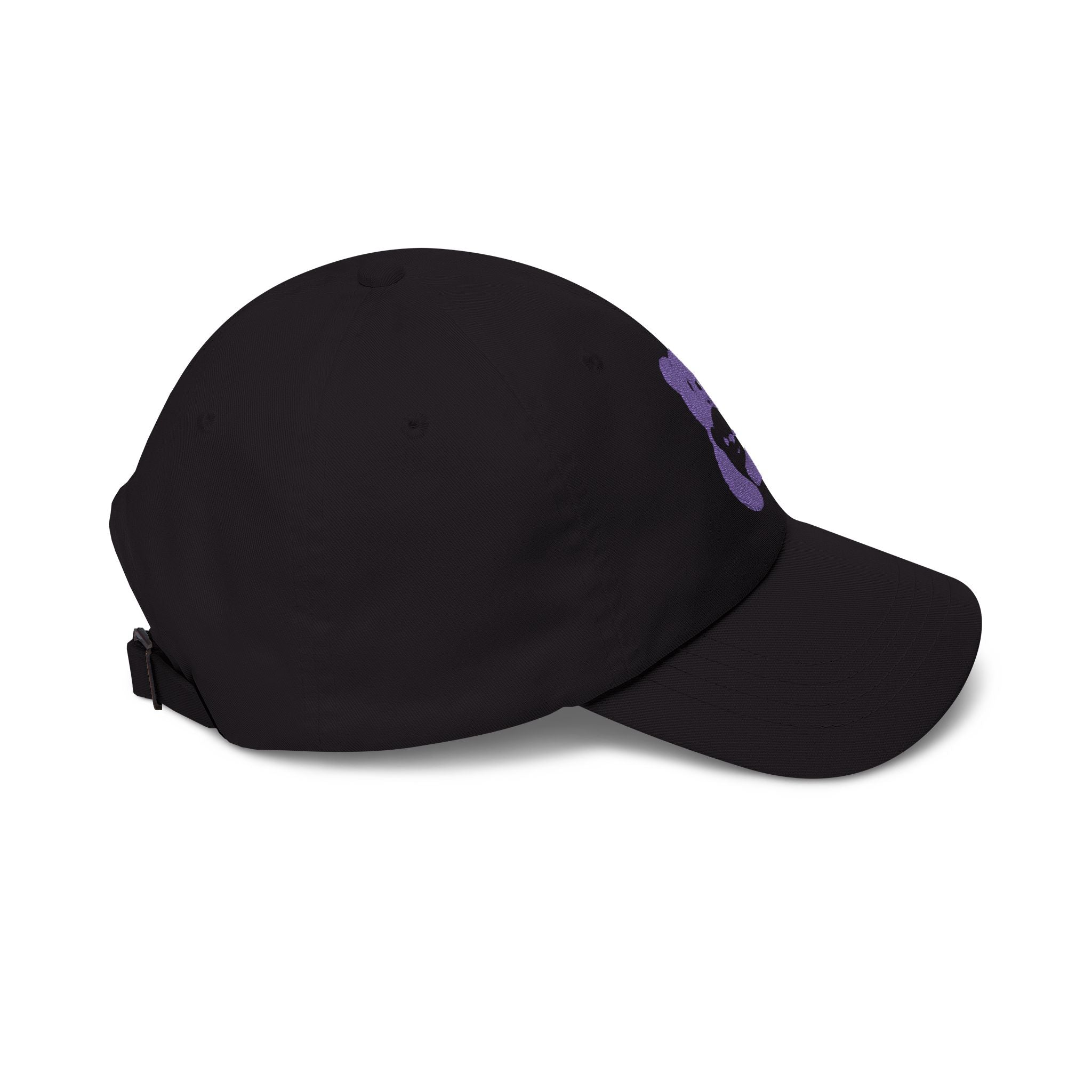 Purple Bear Hug Embroidered Hat | Bold Classic Cap