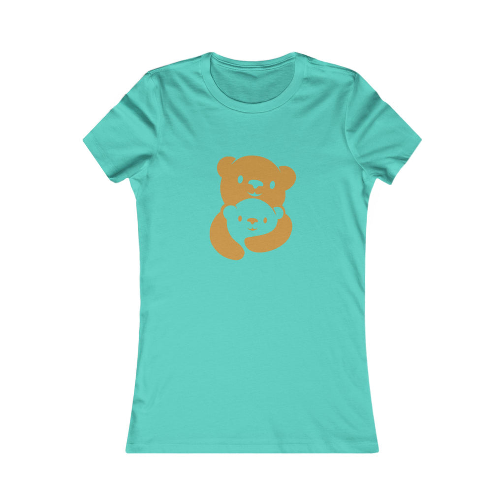 Gold Bear Hug Women's Tee | Fitted Favorite Tee for Moms