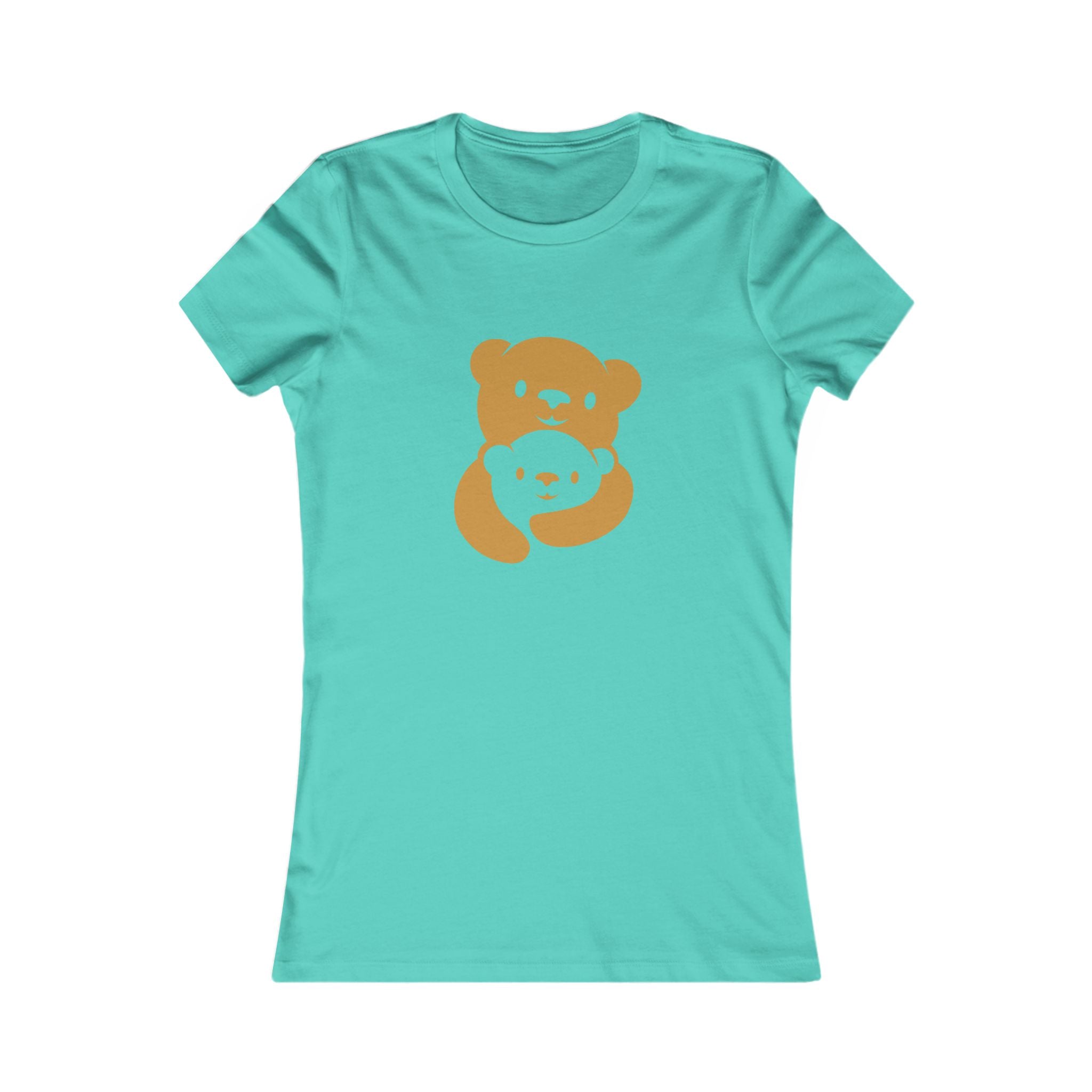 Gold Bear Hug Women's Tee | Fitted Favorite Tee for Moms