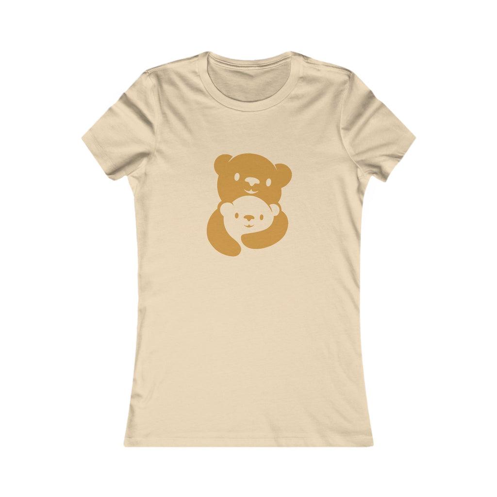 Gold Bear Hug Women's Tee | Fitted Favorite Tee for Moms