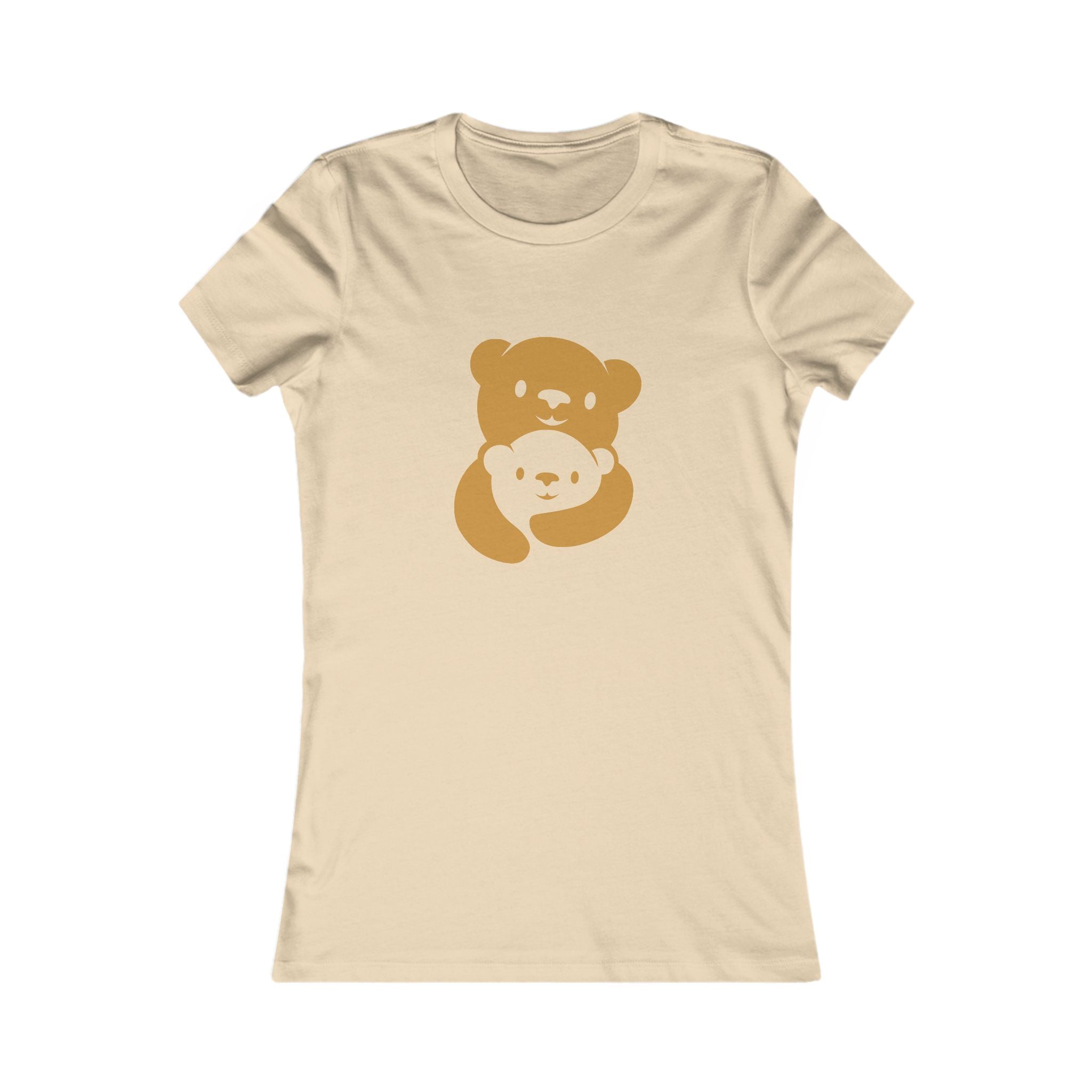 Gold Bear Hug Women's Tee | Fitted Favorite Tee for Moms