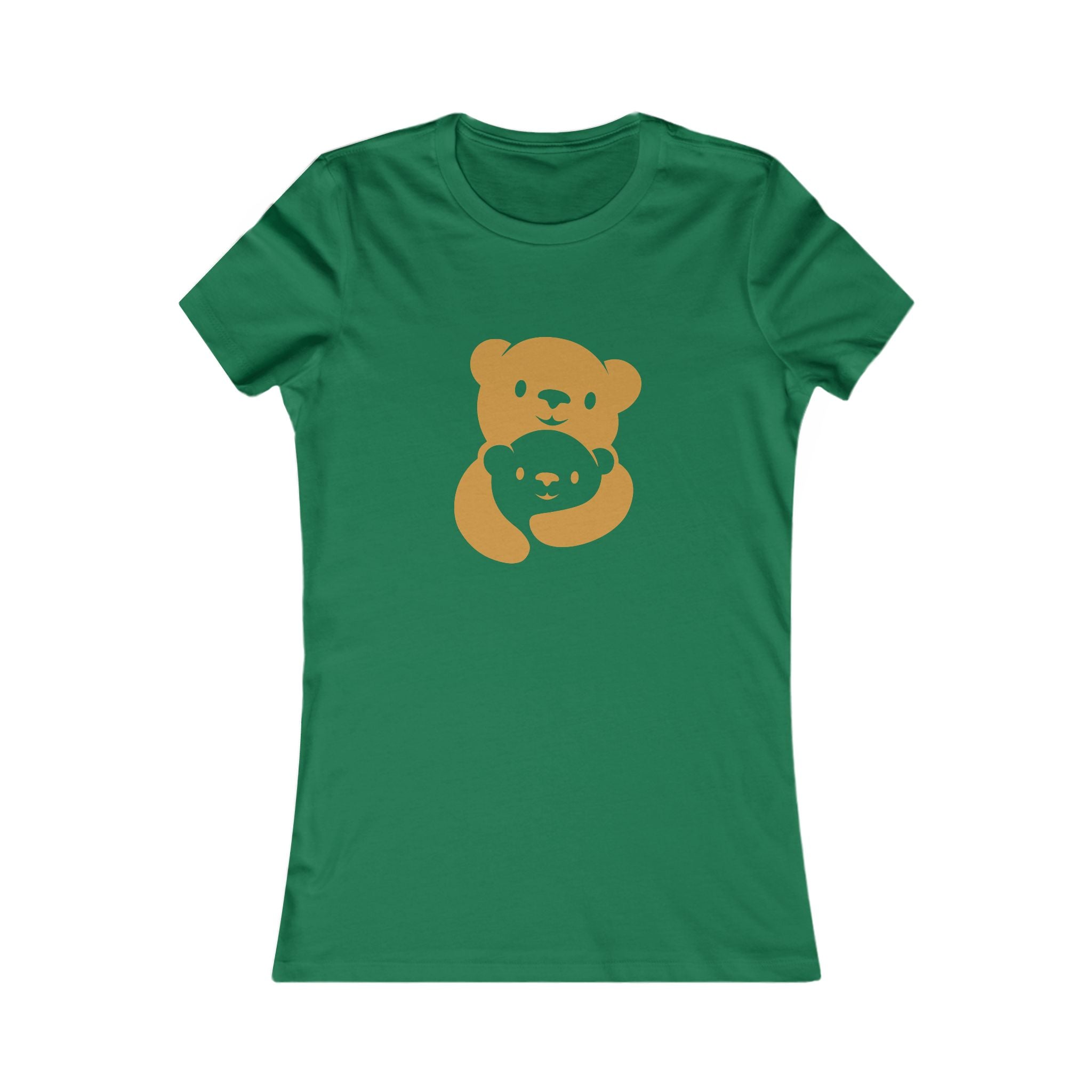 Gold Bear Hug Women's Tee | Fitted Favorite Tee for Moms