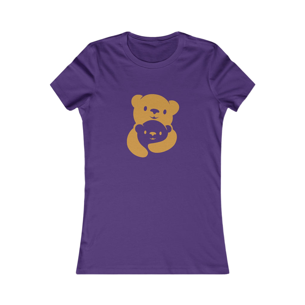 Gold Bear Hug Women's Tee | Fitted Favorite Tee for Moms
