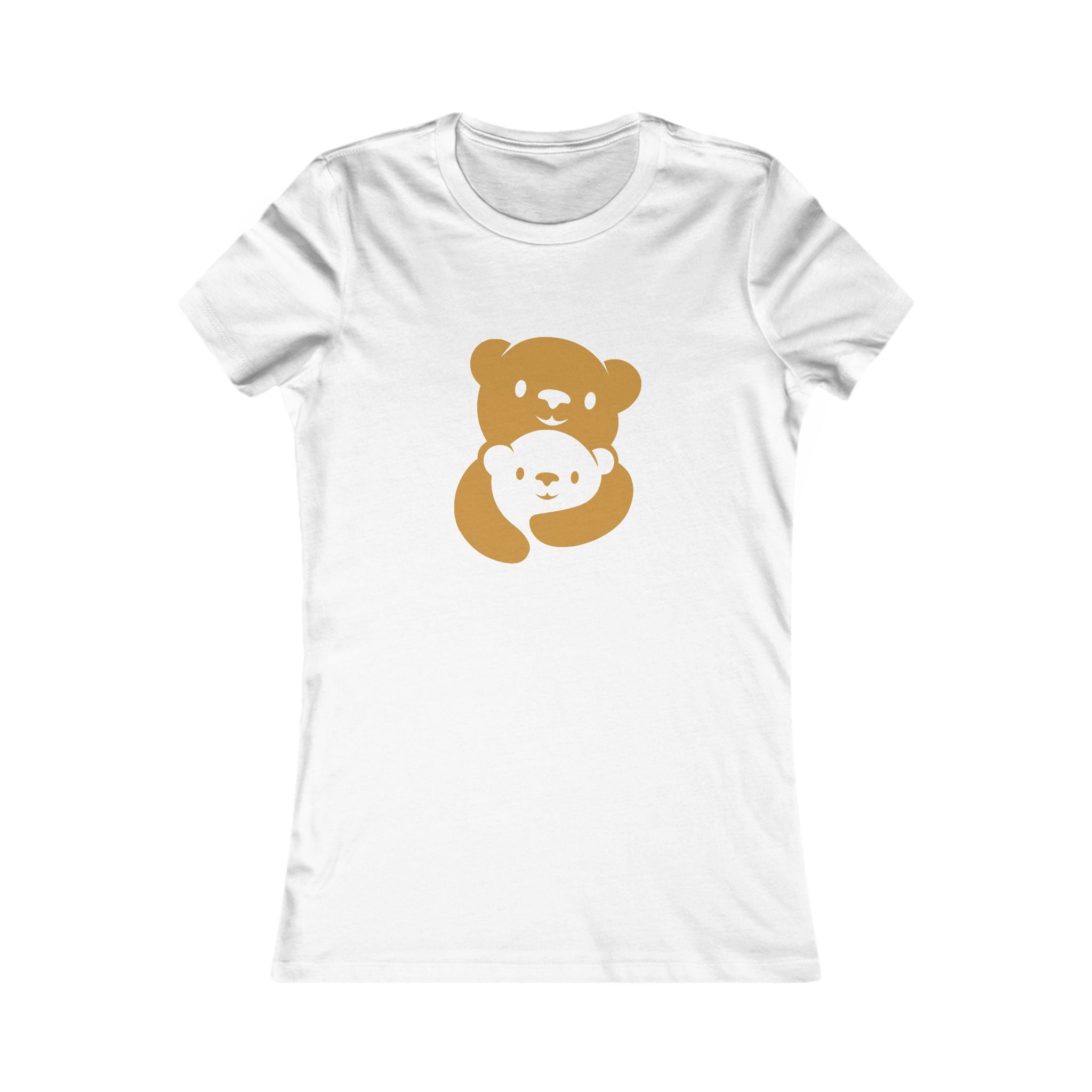 Gold Bear Hug Women's Tee | Fitted Favorite Tee for Moms