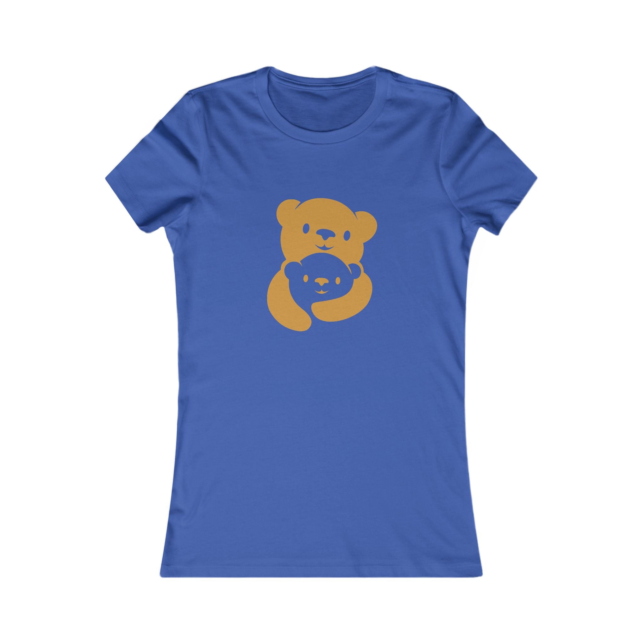 Gold Bear Hug Women's Tee | Fitted Favorite Tee for Moms