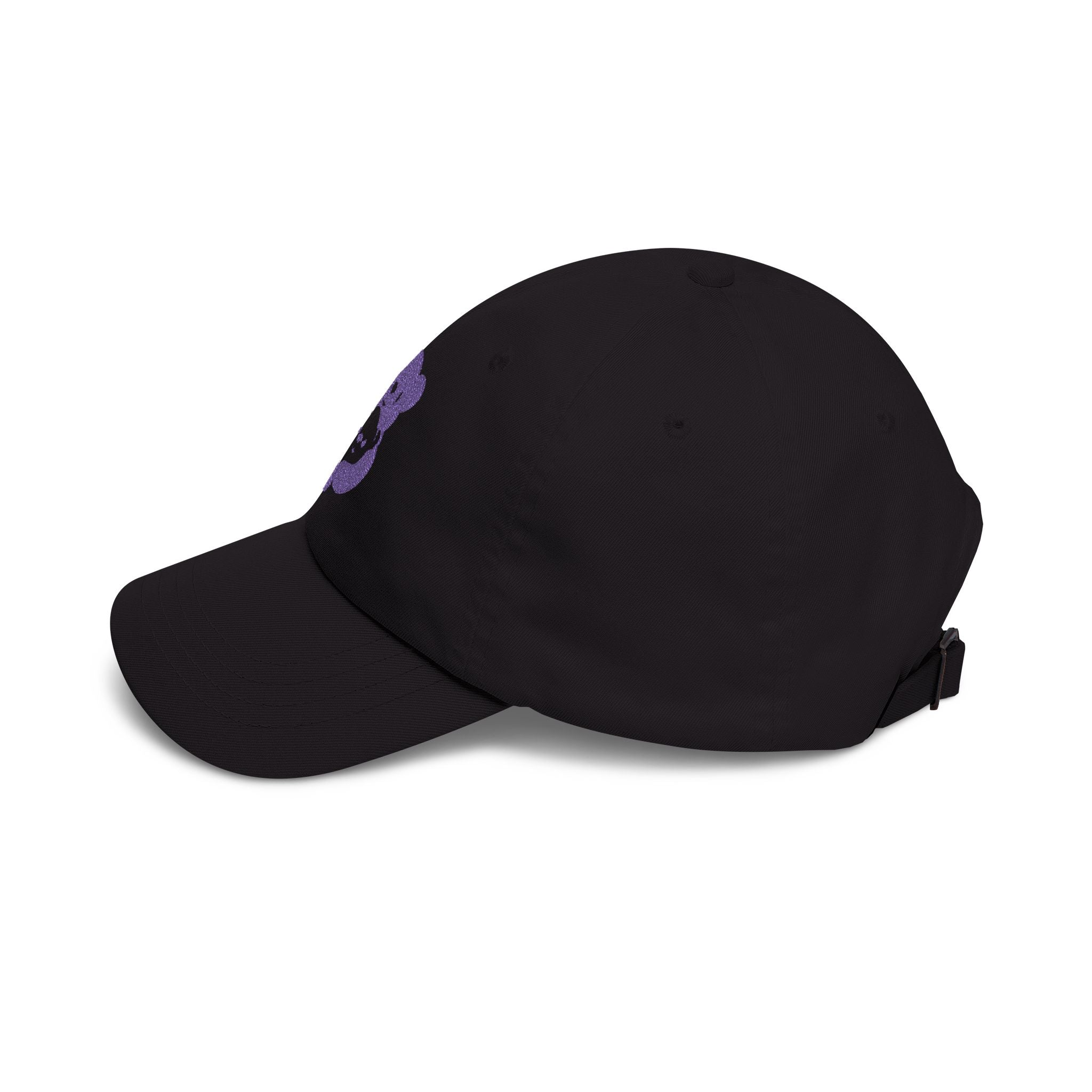 Purple Bear Hug Embroidered Hat | Bold Classic Cap