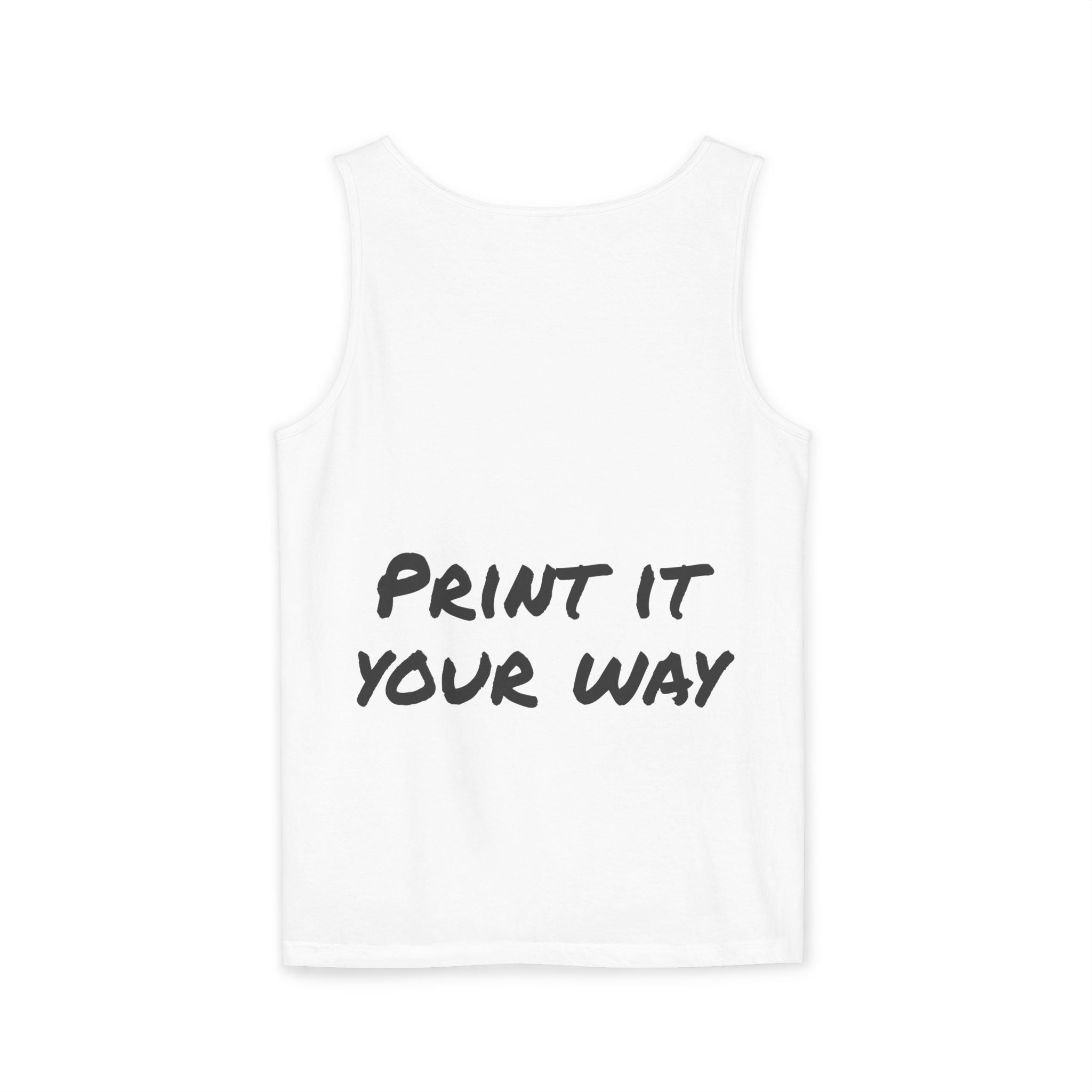 Black Bear Hug Unisex Tank Top | Premium Heavyweight Garment-Dyed